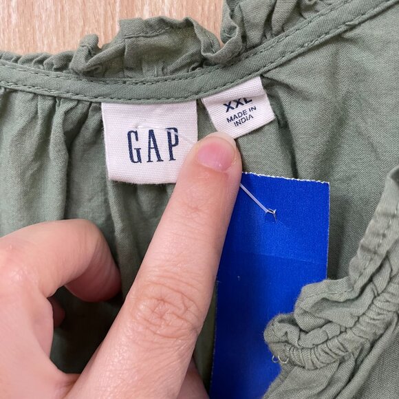 Gap green top size XXL - Picture 2 of 5